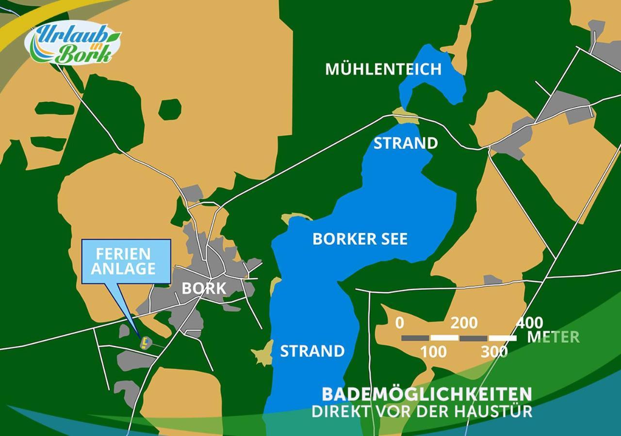 Familien-Suite-Im-Wald-Am-See Bork Eksteriør bilde